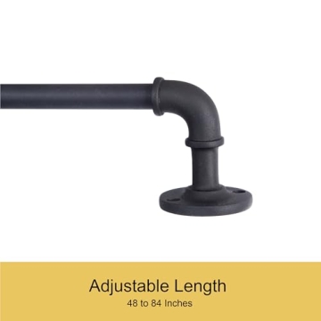 Kenney Adler Curtain Rod for Windows 48 to 84 Inches