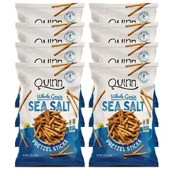 Quinn Gluten Free Sea Salt Pretzel Sticks - Wholesome Sorghum Treats, Vegan & Delicious, 5.6 Oz (Pac...
