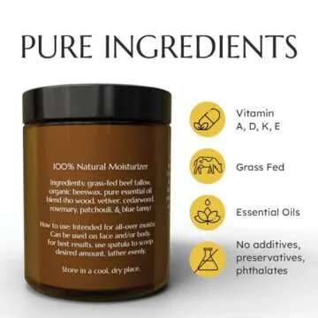 Krowa All Purpose Body Balm for Soft Hydrated Skin