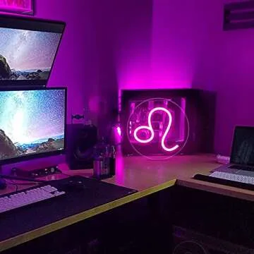 LED Leo Zodiac Neon Sign for Astrology Lovers