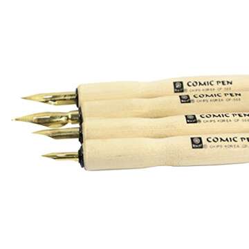 Hillento Comic Dip Pen Set for Artists and Beginners