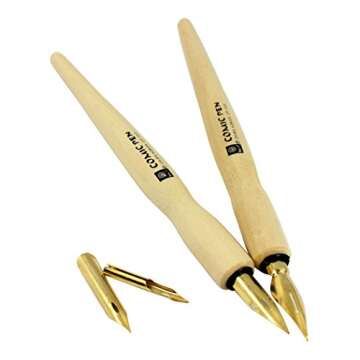 Hillento Comic Dip Pen Set for Artists and Beginners