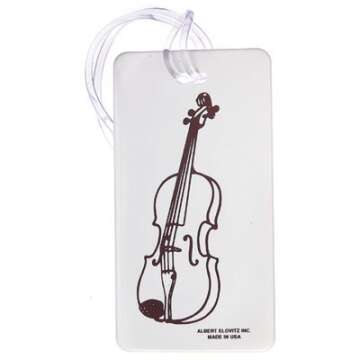 Gift House Violin Luggage Tag - Stylish Travel Accessory for Music Lovers