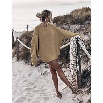 Ugerlov Women's Oversized Chunky Knit Sweater for Fall