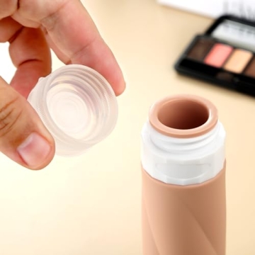 Gemice Travel Bottles for Toiletries, 3oz Tsa Approved Travel Size Containers BPA Free Leak Proof Travel Tubes Refillable Liquid Travel Accessories with Clear Toiletry Bag (4 Pack)