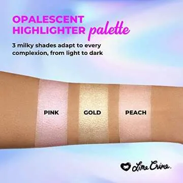 Lime Crime Hi-Lite Opals Highlighter Palette - Three Shades