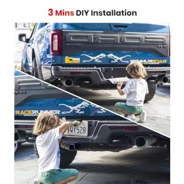 Solar Wireless Backup Camera HD 1080P 5" Monitor: 3 Mins DIY Installation, IP69K Waterproof Back Up ...