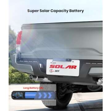 Solar Wireless Backup Camera with 1080P Monitor Easy Setup