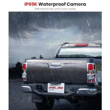 Solar Wireless Backup Camera with 1080P Monitor Easy Setup