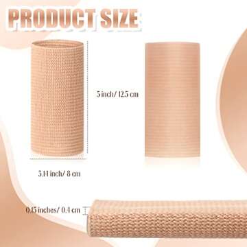 Zomiboo Ankle Gel Sleeves Padded Skate Socks Skateboard Accessories Ankle Pads Ankle Compression Sleeve Ankle Protector Brace for Figure Skating Riding Ski Ankle Protection Foot Support Socks (Nude)