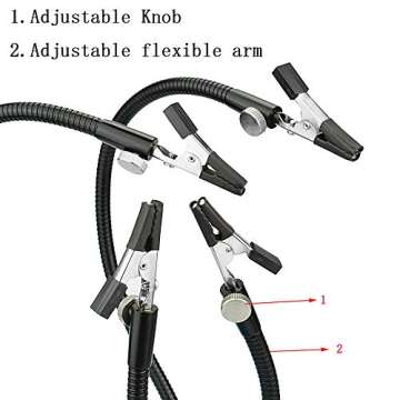 Helping Hands Soldering Tool with 4 Flexible Arms for Electronics