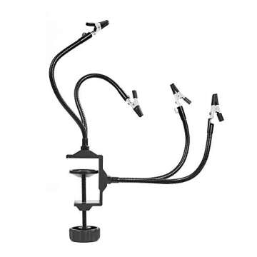 Helping Hands Soldering Tool with 4 Flexible Arms for Electronics