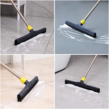 Yocada Floor Squeegee Scrubber with Adjustable Pole