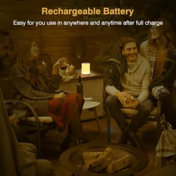 UNIFUN Table Lamp, Touch Sensor Bedside Lamps, Dimmable Warm White & Color Changing RGB Light for Bedroom,Living Room Gift Pack for Mom, Father’s Day and Other Holiday Use (Taller Size)…