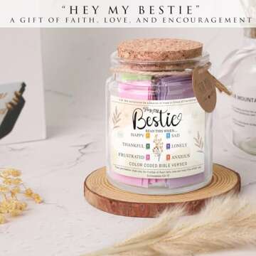 Bible Verse Jar for Best Friend Inspiring Gift for Women