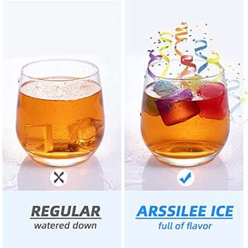 Reusable Ice Cube - 60-Pack for Chilled Drinks!
