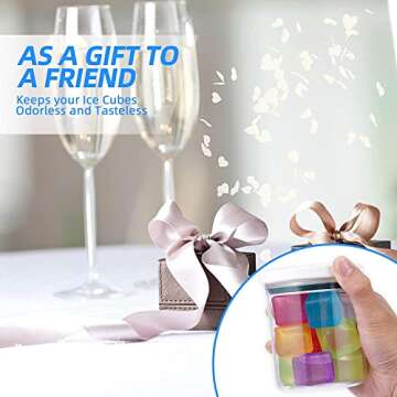 Reusable Ice Cube - 60-Pack for Chilled Drinks!