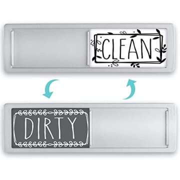 Dishwasher Magnet Clean Dirty Sign for Efficient Kitchens