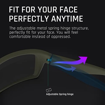 TOREGE Sports Polarized Sunglasses for Adventurers