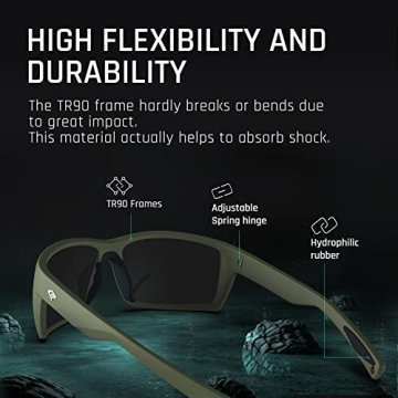 TOREGE Sports Polarized Sunglasses for Adventurers