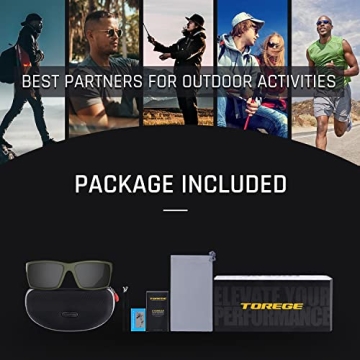 TOREGE Sports Polarized Sunglasses for Adventurers