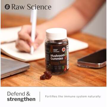 Mushroom Complex Gummies for Brain and Immune Support
