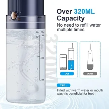 Portable Water Flosser with 320ML Tank and 5 Modes