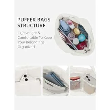 WESTBRONCO Small Puffer Crossbody Bag - Stylish & Versatile