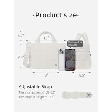 WESTBRONCO Small Puffer Crossbody Bag - Stylish & Versatile