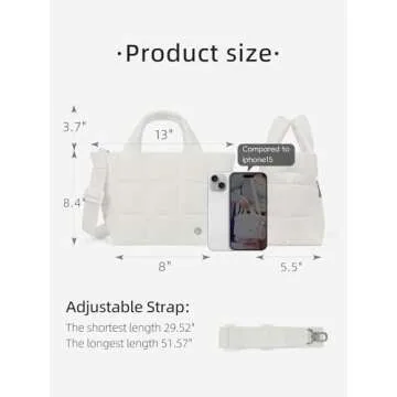 WESTBRONCO Small Puffer Crossbody Bag - Stylish & Versatile