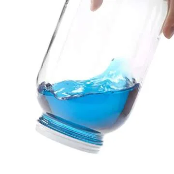 Half Gallon Glass Jar with Airtight Leakproof Metal Lid - Dishwasher Safe, Food Safe - Kombucha Tea, Kefir, Canning, Sun Tea, Fermentation, Food Storage, 2 Jars