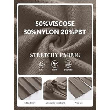 ANRABESS Womens 2 Piece Outfits Oversized Knit Sweater Set Wide Leg Pant Cozy Lounge Matching Pajama Sets 2024 Trendy Clothes Khaki Green Large