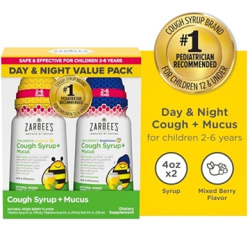Zarbee's Natural Children's Cough Syrup for Day & Night
