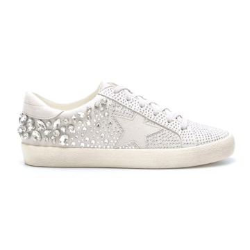 Mi.iM Goldie Rubber Sole Lace-up Rhinestone Star Sneakers