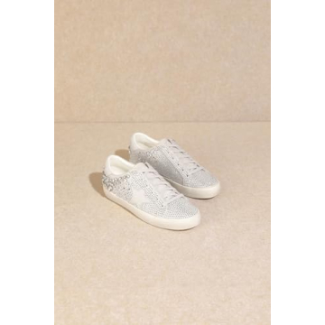 Mi.iM Goldie Rhinestone Star Sneakers for Stylish Comfort