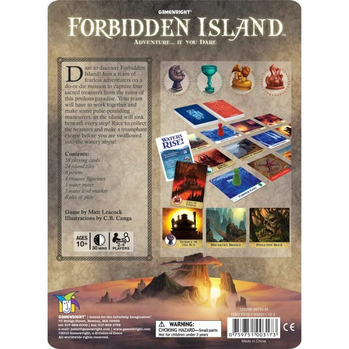 Forbidden Island Cooperative Board Game for Strategy Lovers