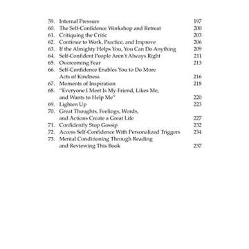 Self Confidence: Formulas, Stories, and Insights