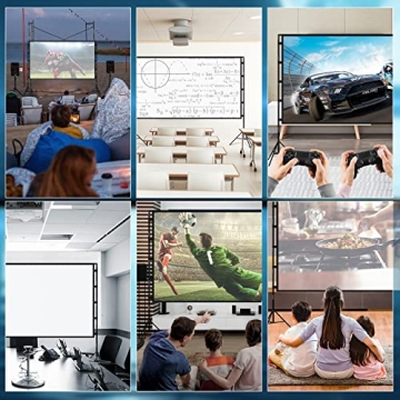 Portable 84 Inch Projector Screen for Travel and Outdoor