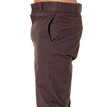 Dickies mens Original 874 Work Pants, Dark Brown, 32W x 30L US