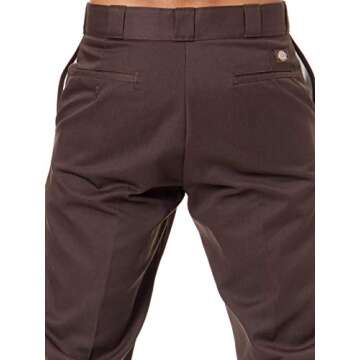 Dickies mens Original 874 Work Pants, Dark Brown, 32W x 30L US