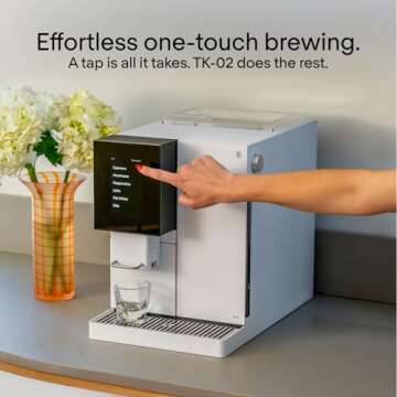 Terra Kaffe Super Automatic Espresso Machine - App-Enabled Coffee Machine - Auto Wake & Sleep - All ...
