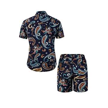 Stylish Atwfo Hawaiian Shirt and Short Set for Summer