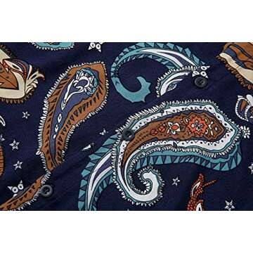 Stylish Atwfo Hawaiian Shirt and Short Set for Summer