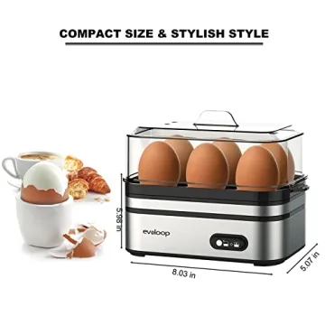 Evoloop Rapid Egg Cooker Multi-Functional BPA Free