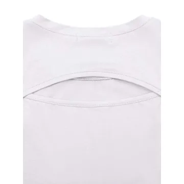 LASLULU Flowy Crop Tank Tops for Women Fitness Wear