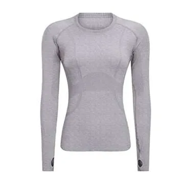 LUYAA Women's Workout Tops Long Sleeve Shirts Yoga Sports Running Seamless Breathable Gym Athletic T...