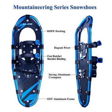 FLASHTEK 21 Inches Snowshoes for All Ages