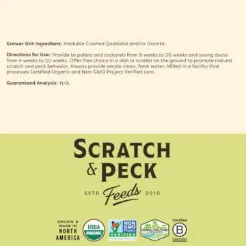 Scratch and Peck Grower Grit for Chickens and Ducks 7 lbs