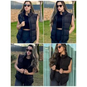 Zeagoo Puffer Vest Lightweight Stylish Women Outerwear