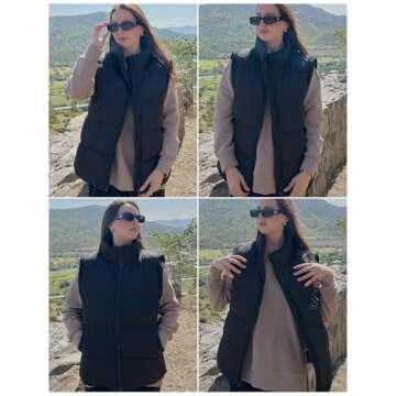 Zeagoo Puffer Vest Lightweight Stylish Women Outerwear